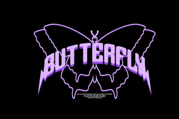 Butterfly Graphic Tee Design: Urban Aesthetics for Your Brand