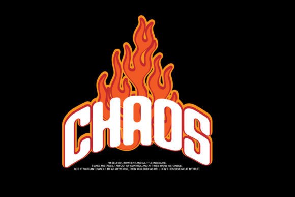 Chaos Graphic Tee Design: Raw Urban Edge for Your Brand