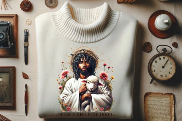 Child of God Graphic: Faith-Inspired Design Asset