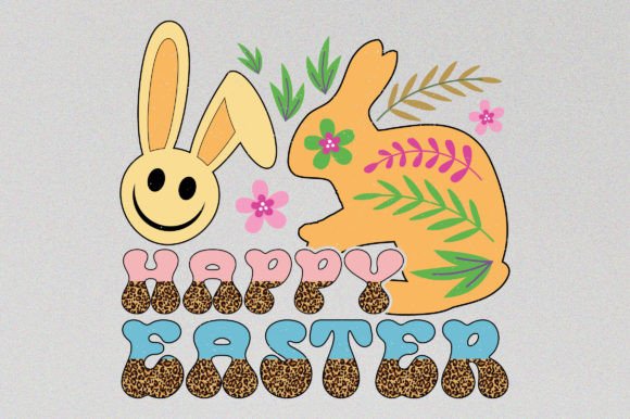 Happy Easter Day Sublimation Graphic SVG: A Vintage Design Asset