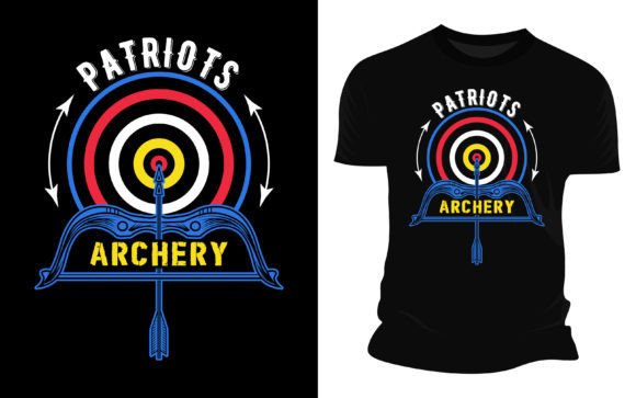 Patriots Archery Vector Graphic T-Shirt Design