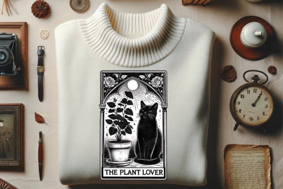 Plant Lover Tarot Graphic: Your Digital Design Ally