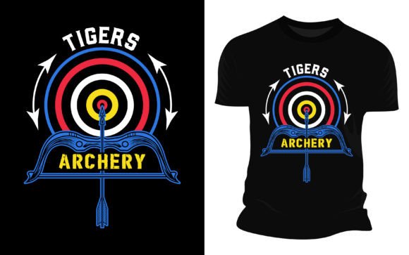 Tigers Archery: A Vector Graphic for Bold Branding