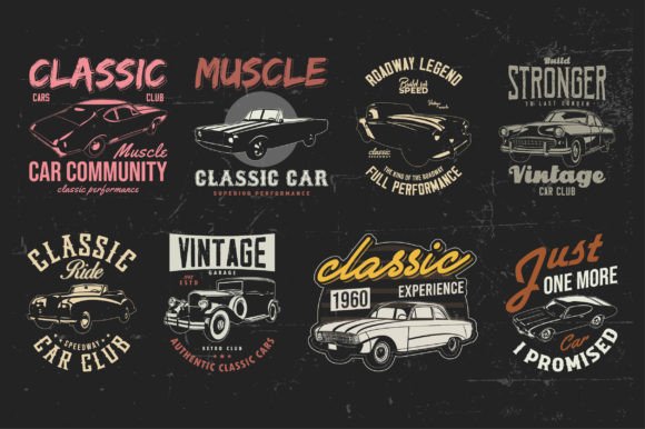 Vintage T-shirt Vector Graphic: Unlock Classic Car Charm