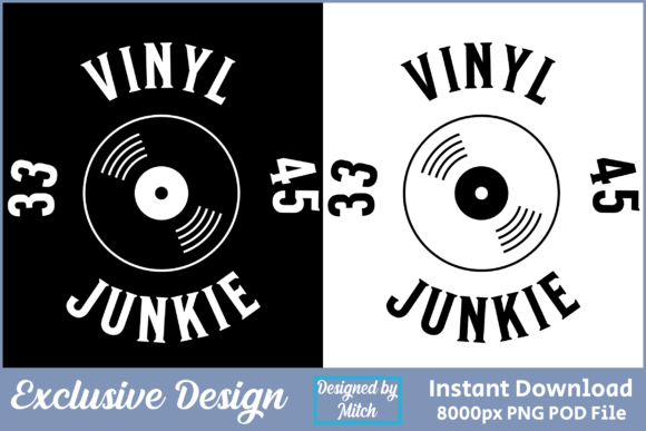 Vinyl Junkie Record Lover Graphic Design: More Than Just a Font
