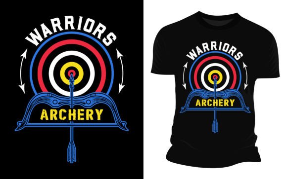 Warriors Archery Vector Graphic T-shirt: A Bold Asset for Creators