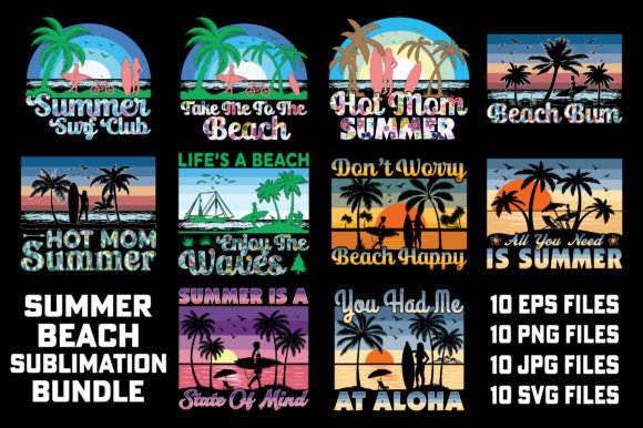 Why the Sunset Summer Sublimation Bundle is Your New Go-To Design Asset